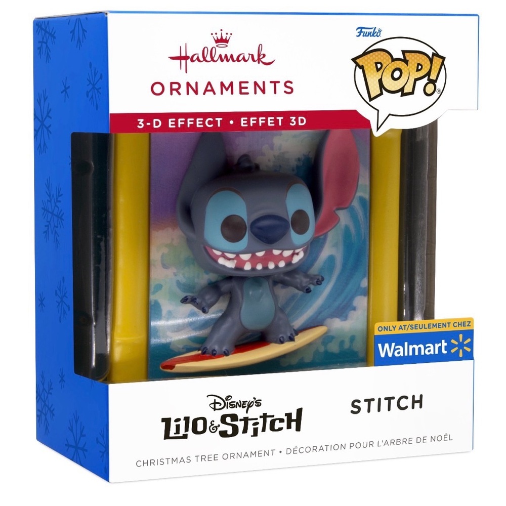 Hallmark Disney Stitch Ornament with Blue and Red Accents